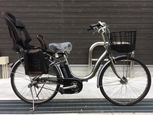 地域限定　ブリヂストン　アシスタ　新基準　子供乗せ　8,9AH　シルバー　長生き　パス　ビビ　神戸市　電動自転車