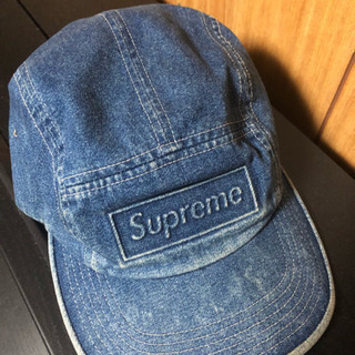 supreme stonewashed camp cap