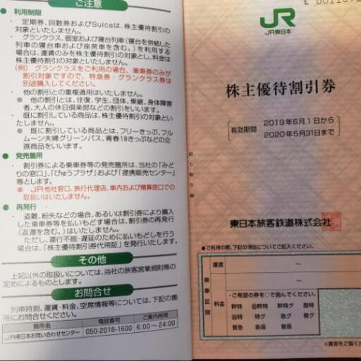 Jr東日本 株主優待割引券 5枚綴り 最新版 つよぽん 入間市の新幹線 鉄道切符の中古あげます 譲ります ジモティーで不用品の処分