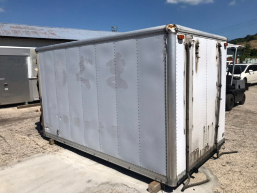 No.283 保冷バン 2ｔ車 アルミ箱 バイク倉庫 トラックコンテナ コメ保管庫 物置 事務所 DYI No.283 保冷バン 2t車 アルミ箱 バイク倉庫 トラックコンテナ コメ