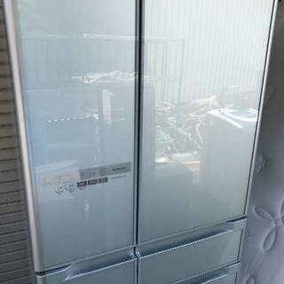 □HITACHI/日立 6ドア620Lノンフロン冷凍冷蔵庫 R-X6200D(XS) 電動 