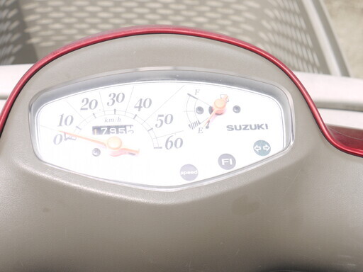 スズキ レッツ4 バスケット F1 レッド リヤーケース付き レッツ4