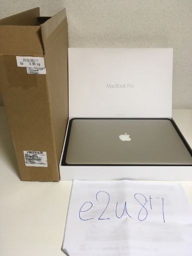 【手渡し可能 大阪市北区中崎町】MacBook Pro 15.4インチ2015/core i7/メモリ 16GB/512GB