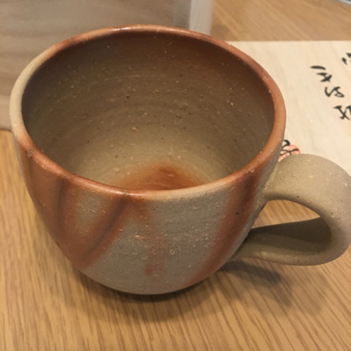 新品未使用★備前焼 マグカップ