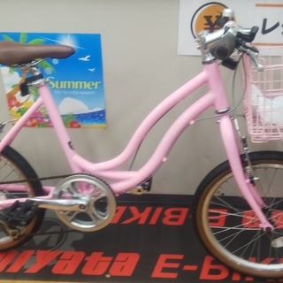 20インチ　変速7段　ミニヴェロ　フレームカラー・ピンク 20インチ 変速7段 ミニヴェロ フレームカラー・ピンク