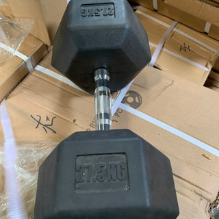 ヘックスラバーダンベル 27.5kg 2個