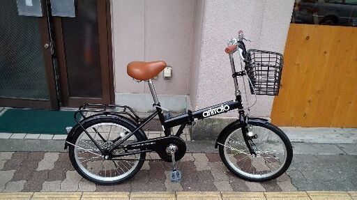 折りたたみ自転車 arirrato 20吋折り畳み自転車 シングル/ ブラック
