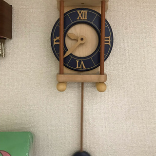 【新品・未使用】木製振り子時計