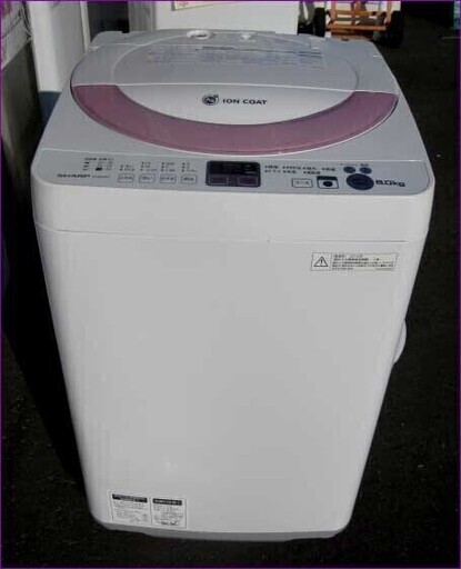 【￥15,000】札幌発 西区◆配送有◆SHARP シャープ 全自動洗濯機 ES-GE60N-P 6.0㎏ 2014年製 動作良好！