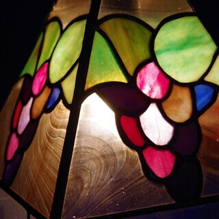 ステンドグラステラリウム　E17照明ソケット付き　　ハンギングライト 