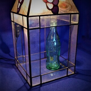 ステンドグラステラリウム　E17照明ソケット付き　　ハンギングライト 