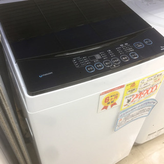 0707-05 【値下げしました】2018年製 Maxzen 6.0kg 洗濯機 ガラス 