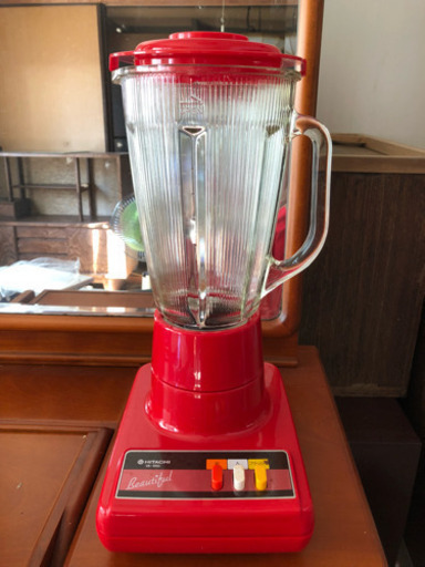 昭和レトロ おしゃれな赤のミキサー ゆえぴん 西宮のキッチン家電