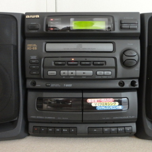 スピカー分離型 Aiwa アイワ Xg E6 Wカセット 録音機能付き ラジオ Fm Am Cd カセットデッキ対応 H H 磯子のオーディオ ラジカセ の中古あげます 譲ります ジモティーで不用品の処分