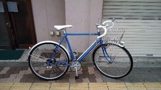 [ビンテージ］美品☆BRIDGESTONE TRAVZONE 26吋ロードバイク 7speed/ブルー