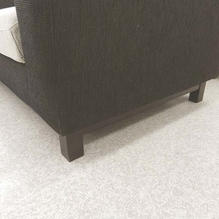 Ｌ字ソファ 3人掛け オットマン付き ファブリック 布 ブラウン/ベージュ カウチソファ ☆ PayPay(ペイペイ)決済可能 ☆ 札幌市 北区 屯田 