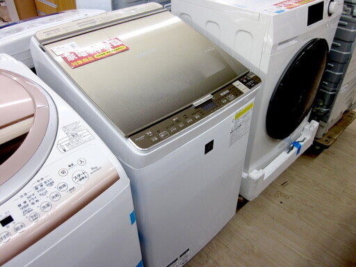 安心の1年保証付！2016年製 8.0kg SHARP(シャープ)「ES-GX8A」縦型洗濯乾燥機です！