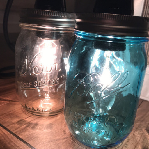 お洒落 ペンダントライト メイソンジャー Ball 2個セット ちょび 永山のその他の中古あげます 譲ります ジモティーで不用品の処分