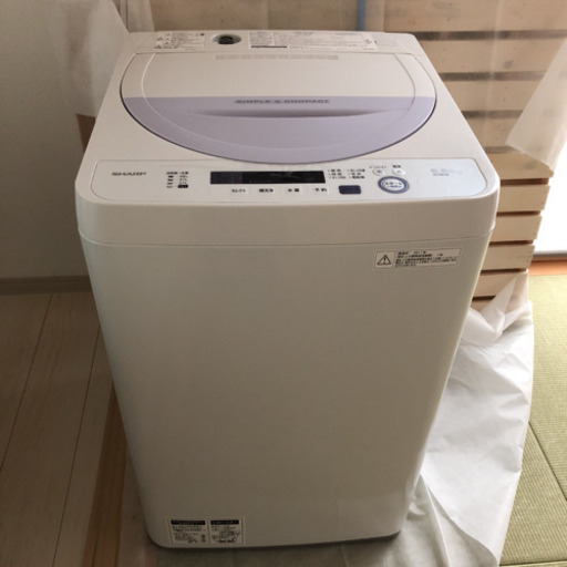 シャープ ES-GE5A-V 全自動洗濯機 - 生活家電