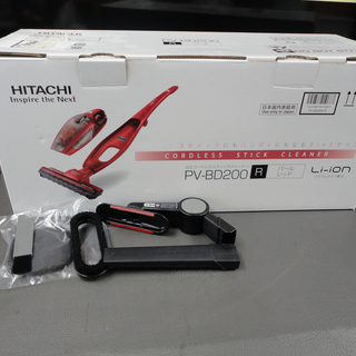 HITACHI スティッククリーナー PV-BD200 レッド HITACHI スティック