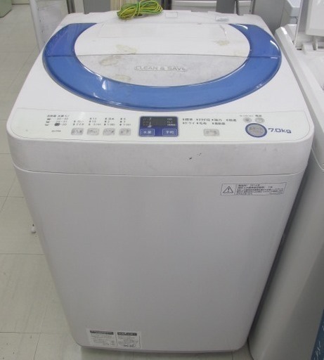SHARP シャープ ES-T786 2014年製 洗濯機 中古 7kg NB200