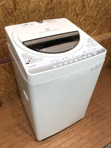 TOSHIBA 2014年 6.0kg 全自動洗濯機 AW-60GM