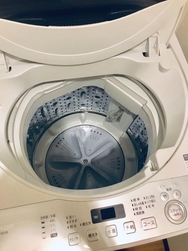 シャープ SHARP全自動洗濯機(5.5kg)製造2018年ES-GE5Bホワイト