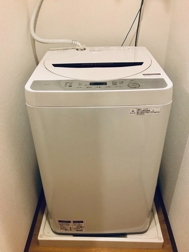 シャープ SHARP全自動洗濯機(5.5kg)製造2018年ES-GE5Bホワイト