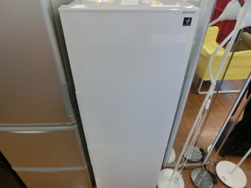 【安心1年保証】2ドア冷蔵庫 SHARP SJ-PD27D-W 2018年製 271L【トレファク上尾店】