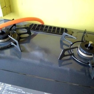 札幌 美品 2017年製 リンナイ プロパンガステーブル LP KGM33NDG 調理