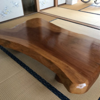 ケヤキテーブル    重厚感おまけ付き     大幅値下げ