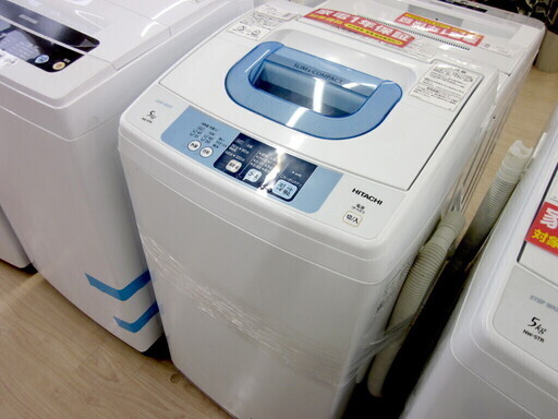 安心の6ヶ月保証付！2015年製 5.0kg HITACHI(日立)「NW-5TR」全自動洗濯機です！