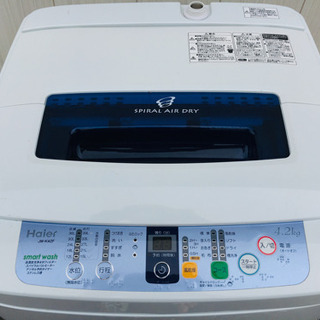 534番 激安✨Haier✨電気自動洗濯機😘JW-K42J‼️ 