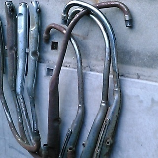 CB750 K0，K1，K2 ～HM300，HM341,当時物中古マフラー CB750 K0，K1，K2 ～HM300，HM341,当時物中古マフラー 【公式通販】