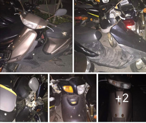 放置原付2台＋v100 まとめて３万円❗️