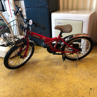子供自転車 jeep 18インチ 赤色 自転車 仕上がりました