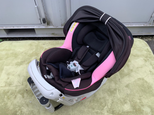 エールベベ ☆ チャイルドシート ☆ クルットNT プレミアム☆ ALB832 ☆ ピーチブラック ☆ 清掃済み^ ^