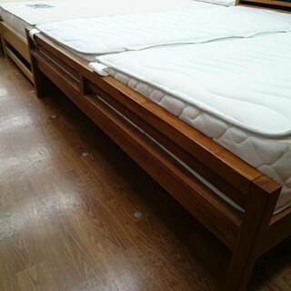 クイーンベッド SCANTEAK　【トレファク　川越店】