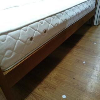 クイーンベッド SCANTEAK　【トレファク　川越店】