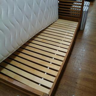 クイーンベッド SCANTEAK　【トレファク　川越店】