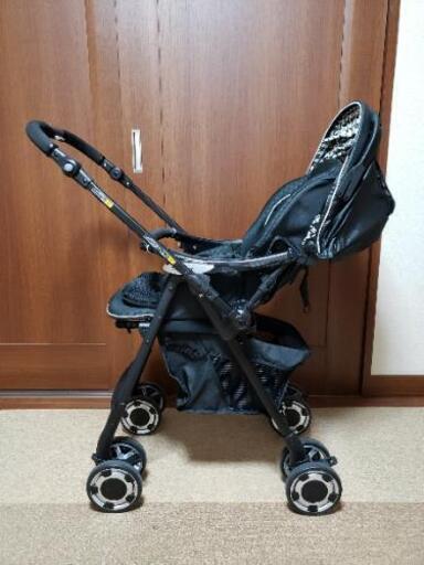 未使用 ラクイード Wドッチモ ブラックGoodbabyベビーカー