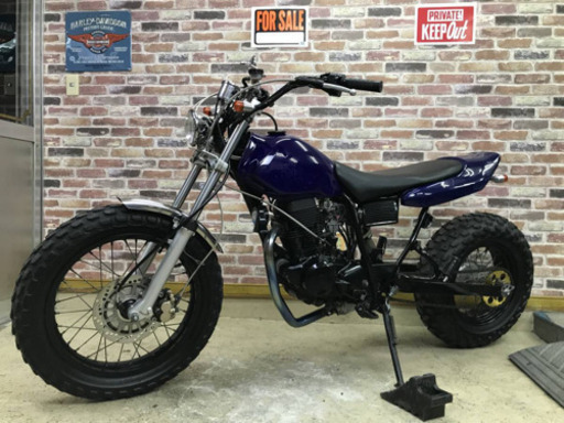 【外装美車機関絶好調ディスク変換！FTRスタイル多数カスタム】ヤマハ TW200 2JL キャブオーバーホール済【多数画像動画有】検）FTR VANVAN 外装美車機関絶好調ディスク変換！FTRスタイル多数カスタム】ヤマハ