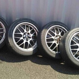 アルミ ホイール BBS シルバー 7.5J×18インチ オフセ...