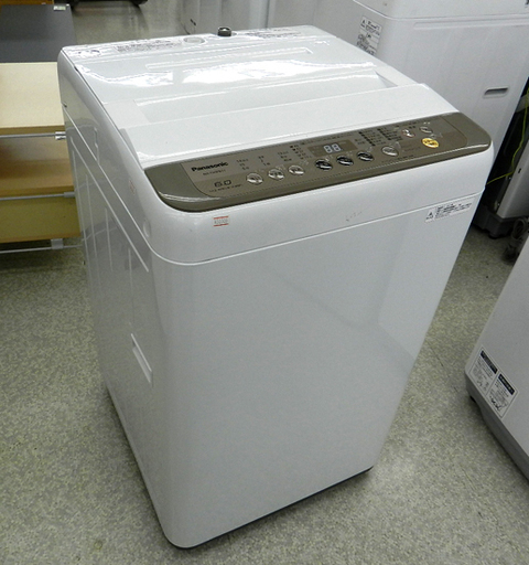 Panasonic 洗濯機 6㎏ 2017年製 NA-F60PB11 パナソニック 「つけおきコース」搭載 札幌市 北区 屯田