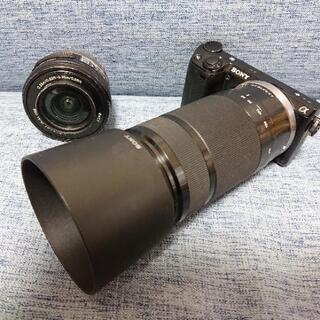 SONY ミラーレス一眼 NEX-5R ブラック 中古品 レンズ２個