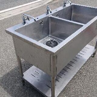 中古品 二槽シンクお売りします。