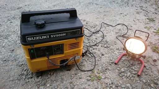 SUZUKI スズキ SV900H 9A 900w 発電機 60hz 実働 キャブ清掃済み 山形