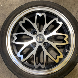 和道 桜 ホイールタイヤセット バリ山 16インチ