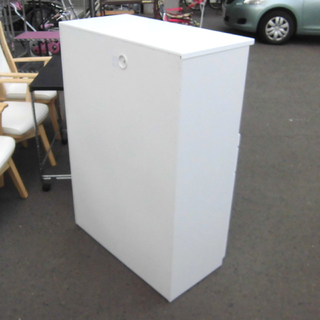 南12条店 ミドルレンジボード 幅80cm ホワイト 食器棚 キッチン収納