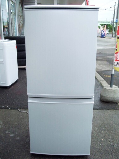 【恵庭発】SHARP シャープ 冷凍冷蔵庫 SJ-14T-S 2011年製